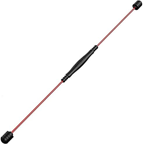 LIOYUHGTFY Barra Flessibile Body Ginnico, Barra Elastica per Fitness, 4 Livelli di gravità, Regolazione Libera, Barra Elastica Fitness per Allenamento Multifunzionale 824(Color:Red)