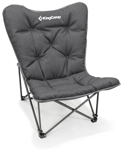 KingCamp Butterfly Chair Oversized XL Camping Chairs for Adults Padded Folding Comfy Camp Chairs 300lbs Heavy Duty with High Back for Bedroom Living Room Dorm Rooms Outdoor Patio Lawn