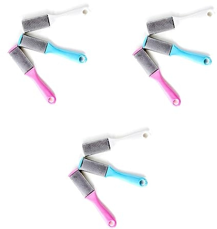 FOMIYES 9pezzi Raspa Per Piedi Metallo Doppia Faccia Strumento Di Bellezza Per Pedicure Rimozione Della Morta e Dei Piedi Utile Per Uso Professionale e Domestico