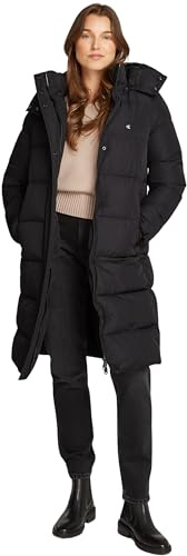 Calvin Klein Damen Mantel Long Puffer mit Kapuze