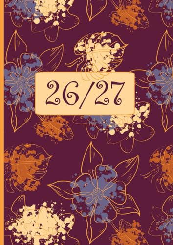 Lehrerkalender: Umfangreicher Schulplaner für Lehrer - Kalender von August bis Juli für Lehrerinnen und Lehrer zur Planung und Unterrichtsvorbereitung ... Ideal als Lehrer Geschenk - Lila Blumen