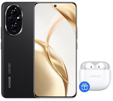 HONOR 200 Smartphone 5G, 8GB+256GB, Pantalla OLED de 6.7 Pulgadas (17 cm), 120Hz,Batería 5200mAh Triple Cámara 50 MP MagicOS 8.0/Android 14, Negro