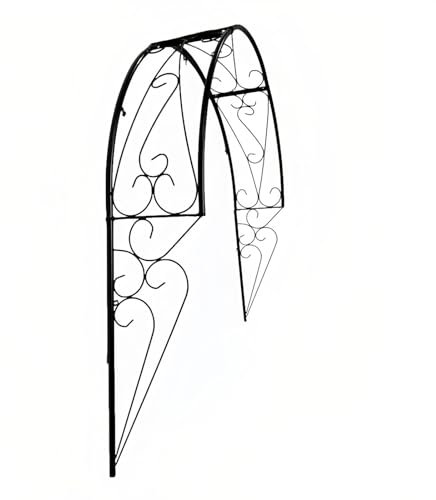 An Der Wand Montiert Gartenbogen Rankgitter Für Kletterpflanzen, Breite 105 Cm, 150 Cm, Garden Torbogen, Bogen Rankhilfe, Wetterfeste Rosenbögen Für Gärten, Fenster Und Eingänge(147*150cm/57.9*59.1in)
