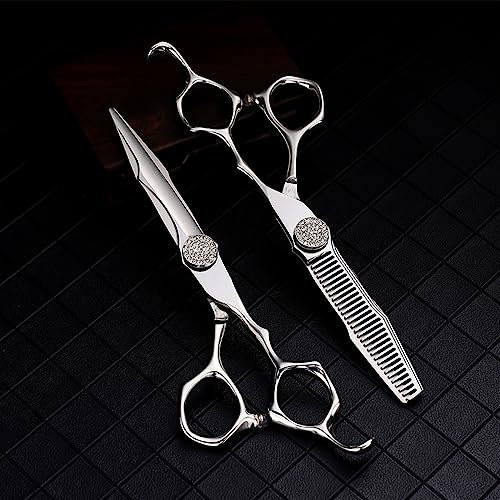 6-Zoll-Haarschere, professionelle Effilierschere, Klinge aus rostfreiem Stahl, Schneideschere, Effilierschere für Friseure