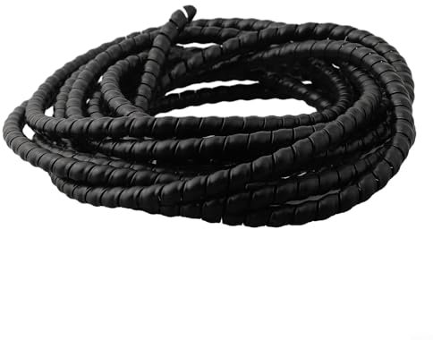 HEIBTENY 5 m – Gaine de câble, protection de tuyau hydraulique, pour câble de chargement, vélo et voiture, pour câble de charge pour véhicules électriques (D-12 mm)