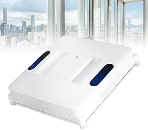 Robot eléctrico de limpieza de ventanas, aspirador de ventanas inteligente con cuerda de seguridad, succión fuerte de 3200 Pa, planificación inteligente, control remoto, para ventanas de azulejos