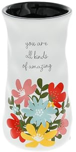 Pavilion Gift Company - Amazing - Flower Vase Friend Bestie Best Friend BFF Friendship Wife Girlfriend Anniversary Decorative Home Decor Housewarming Uplifting Sentimental Gift
