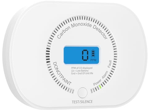 CPVAN Kohlenmonoxid-Melder Vernetzt, CO-Melder mit digitaler LCD-Anzeige,Modell: FSI-3003,EN 50291 Zertifiziert, Verbindung mit CPVAN CP-SD01(FSI-3001), FSI-3002,FSI-3003