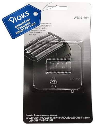 VIOKS 2x Ersatzklingen Rasierer Ersatz für Panasonic WES9170Y1361 Scherkopf | Schermesser, 3-Klingen-System, für Elektrorasierer ES-CV51 ES-LV61 ES-LV65 ES-LV67 ES-LV6N ES-LV6Q ES-LV7N ES-LV81 ES-LV95