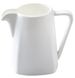 SDA287MZ Salsera Jarra de Leche de cerámica Blanca, Creativa Salsera con asa for el hogar, Hotel y cafetería. Jarra de Leche(Grande)