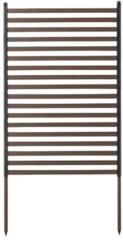 Brise-vue extérieur en métal, barre transversale horizontale pour véranda, balcon, jardin sécurité