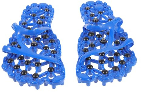 Yardenfun Pantofole Da Massaggio Piedi Antiscivolo Morbide, Pantofola Da Pedicure Rilassante Per Casa e Hotel, Stimolazione Plantare Per Favorire La Circolazione (taglia 39-40, Blu Scuro