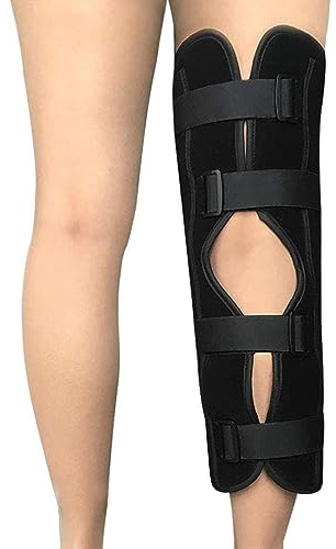 OLSKFUH Adjustable Knee Immobilizer Brace Support For Adult Recovery Knee Fractures - Arthritis, For Left Right Leg,M