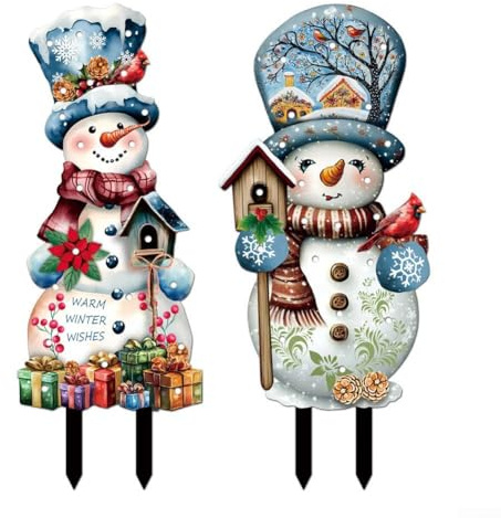 Mehrfarbige LED-Gartendekoration für Weihnachtsrasen, festliche LED-Weihnachtsschilder mit 30 cm Acryl-Lichtern, wetterbeständige Outdoor-Weihnachtsdekorationen