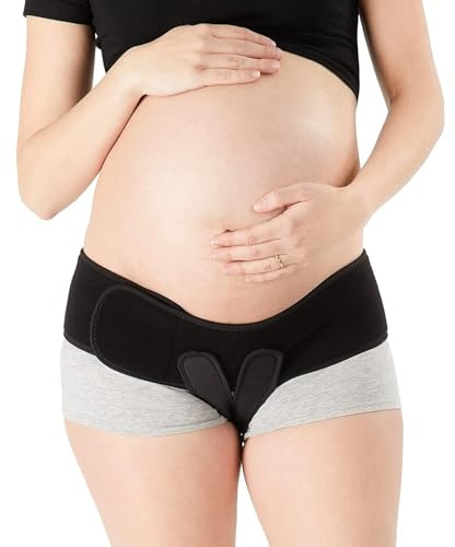 V-Sling Pelvic Support Band - Adjustable Maternity Belly Band - Pregnancy Support Belt for Pelvic Pain, Vulvar Varicosities, SPD, Prolapse - Maternity Belt for Pregnant Women,