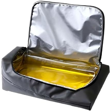 Coperta per barbecue – copertura lavabile e isolata a 270 gradi con apertura superiore, termici per riporre carne, protezione per la conservazione del calore, campeggio, giardino, cortile |