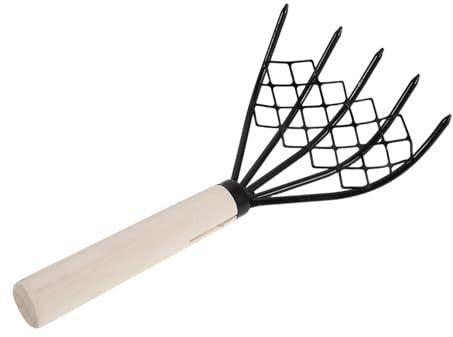 Toyvian Strumento per Scavare Vongole in Metallo Inossidabile con Manico Ergonomico per Raccogliere Molluschi Accessori da Giardinaggio Resistenti