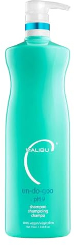 Malibu C Un-Do-Goo Clarifying Shampoo - Removes Product Build Up and Resins from Hair - Shine Restoring, Sulfate-Free Cleanser (33.8 oz)