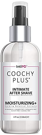 IntiMD COOCHY Intimate After Shave Protection Moisturizer Plus By : Delicate Soothing Mist For The Pubic Area & Armpits – Antioxidant Formula For Razor Burns, Itchiness & Ingrown Hairs