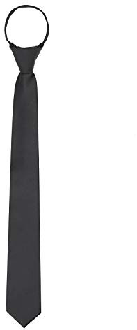WANYING Herren 6cm Schmalen Krawatte Vorgebunden mit Reißverschluss Casual Business Länge 48/54cm