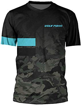 UGLY FROG Herren Besonderes Cooles Design Downhill Jersey/Jacken, MTB Männer T-Shirt,Mountainbike/Motocross-Trikot, Enduro/Offroad/Quad Cross Kleidung