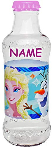 alles-meine.de GmbH Trinkflasche - Kühlflasche - Frozen - die Eiskönigin - mit Deckel - BPA frei - inkl. Name - Tritan - auslaufsicher - kohlensäure geeignet - 390 ml - Kunststof..