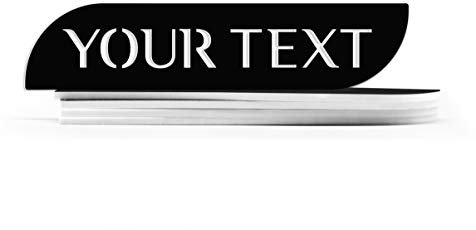 SIGNS - Elegant, A Rilievo Targhette Adesive per Porte Personalizzate - Set 5x Targa personalizzata con incisione del proprio testo, con adesivo per porta, es. Privato, Toilette (Nero)