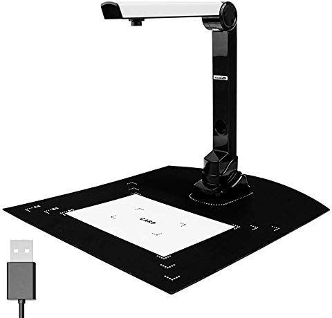 Visualiser For Teaching Scanner Document Camera Scanners For Laptops PC Portable Usb 8MP HD A4 Format Doc Cam Photo Scanner Online Training With OCR, Scan Snap,Multiple Page Auto Scanning,LED ect