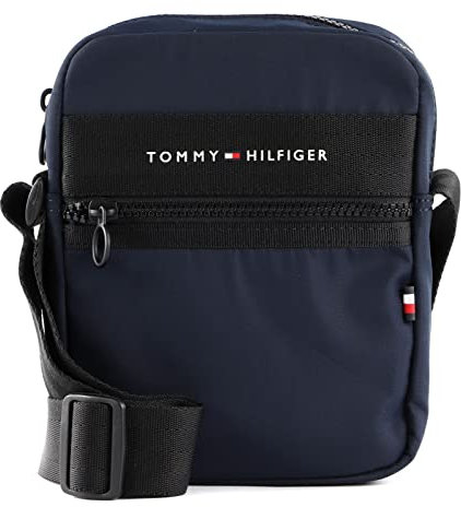 Tommy Hilfiger Herren TH Horizon MINI AM0AM10262 Reporter-Tasche, Blau (Space Blue)