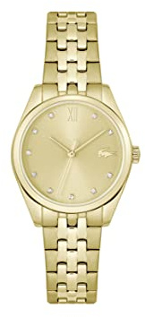 Lacoste Montre Analogique à Quartz pour Femme avec Bracelet en Acier Inoxydable doré - 2001303