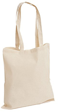D&H CLOTHING UK Pack of 100 Premium Plain Natural Cotton Shopping Tote Bags Eco Friendly Shoppers Ideal For Printing And Decorating