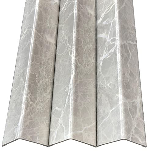 Schwellenstreifen, Bodenübergangsstreifen, PVC-Kantenschutz for Keramikfliesen-Tapeten, kollisionssichere Schränke, scharfe Ecken, Kantenverkleidung, Stoßstange (Farbe: Stil 4, Größe: 4 cm/1,57 Zoll B