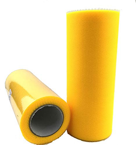 Rolle TüLl,TüLl Pastellfarben 15 cm 25 Yards Tüll Rolle Stoff Spule Tutu Hochzeitsdekoration DIY. Kunsthandwerk Geburtstagsfeier liefert (Color : Golden)