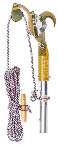 Jameson Fixed Pulley Pruner Kit with Premium 20 ft Bumpy Rope - 1.25 in. cutting capacity