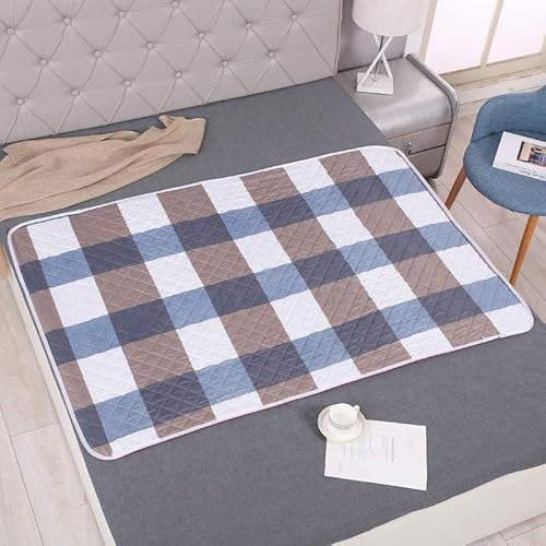 Alèses de lit réutilisables extra larges (80 x 120 cm) - Ultra absorbant et lavable - Protège-matelas matelassé imperméable pour adultes, aide aux personnes âgées