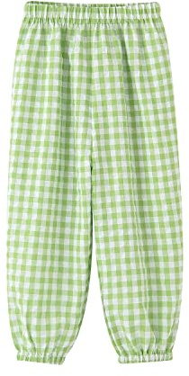 HahaNice Flickor byxor elastisk midja casual barn säckiga byxor 2Y-9Y, gRÖN, 4 år