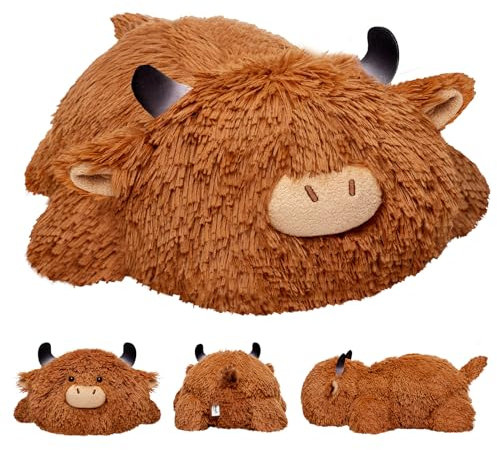 Mewaii Peluche Ansiedad Almohada de Peluche de Vaca de Montañas 58CM 4.0 Lbs Abrazando Juguetes de Animales Cojines Regalo para Mujeres Niños Niñas
