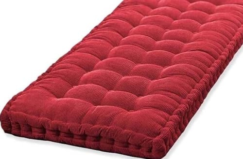 Bankkissen Bankauflage 1/2/3 Sitzer ,90x40/100x40/120x40/150x50/160x40/160x50cm Sitzauflage 10cm Dickes Outdoor Sitzkissen Bank, Rechteckiges Bankpolster, Waschbar Gartenbank Auflage(Color:4a,Size:50x