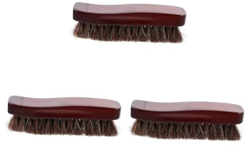 OATIPHO 3piezas Cepillo De Limpieza De Zapatos De Madera Cerdas De Herramienta para Pulir y Calzado para