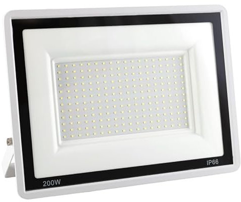 Foco Proyector LED 200W 16.000Lm 6000ºK IP66 Regulable 60,000H Acabado Blanco [LM-6016-W-CW] | Greenice
