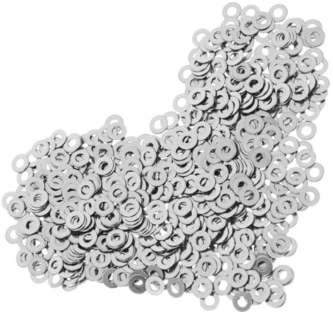 OKUMEYR Unterlegscheiben-set 500-teilig Edelstahl-flachscheiben 0 08 Id 0 2 Od 0 020 Dickes Federscheiben-sortiment Für Den Industriellen Einsatz