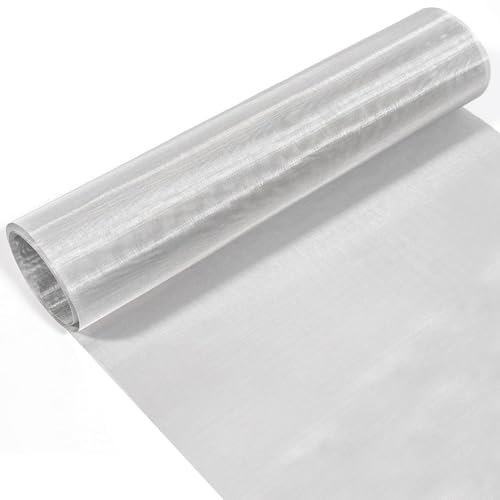 TIHONORI Rete in Acciaio Inossidabile 304, 100x100 cm, Maglia Fine 20-500 per Finestra, Ventilazione, Gabbia e Giardino – Griglia Metallica Resistente,100 Mesh