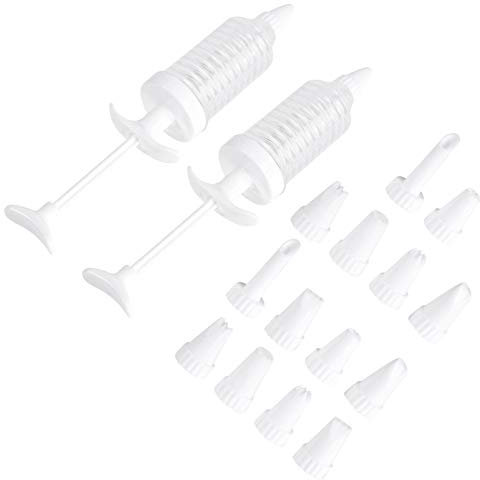 PRETYZOOM Set 16 Repostería Máquina Galletas Molde Agarre Ergonómico Decorador Postres Accesorios Glaseado