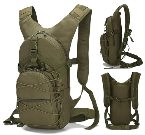 CNAFGBGG Mochilas de Caza de 1 por ciento para Hombres, Mochila de Supervivencia Impermeable con Bolsillo de Bolsillo múltiple y Transpirable para Caminar para Caminar para