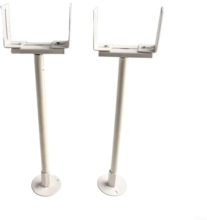 Support de radiateur réglable pour radiateur à colonne Support en fonte Hauteur réglable 41-46 cm Design simple Blanc Classique Vintage Convient pour différentes configurations de pièces DIY (2 pièces