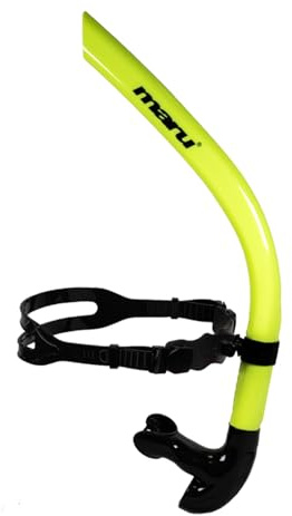 Maru Front Snorkel (Lime Green) – Technique-Boosting Swimming Snorkel for Training & Endurance – Centre-Line Design, One-Way Purge Valve & Adjustable Head Bracket - Trusted by Coaches