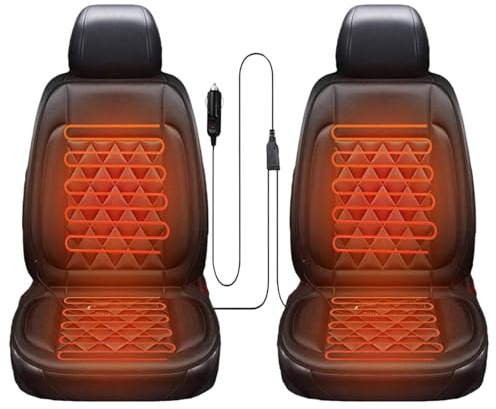 Generisch 2 Stück Sitzkissen für Das Auto, Winter Autositz Auflage Mit Voller Rückenlehne Autositzbezüge Universell Bequemer Sitzauflage für Auto Erwachsene LKW,SUV Oder Transporter Geeignet
