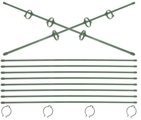 NUOBESTY Lot de 10 Sets de Tuteurs pour Orchidées Phalaenopsis Supports en Plastique Robustes de 45 CM Tuteurs pour Plantes Grimpantes en Pot Fournitures de Jardin pour Maintien et