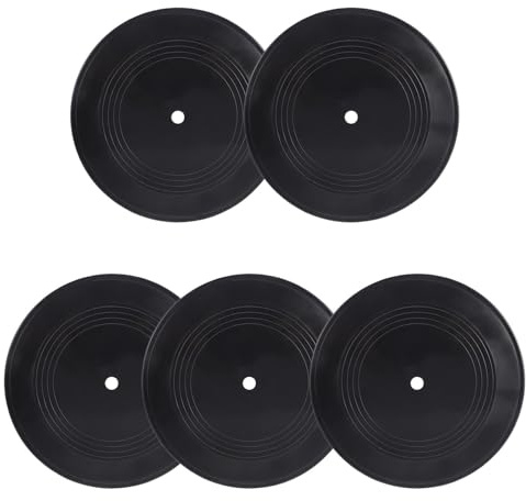 MAGICLULU Vinili Decorativi da Parete Retrò, 5 Pezzi, Nero, in Vinile, per Decorazione Camera e Muro, Stile Estetico