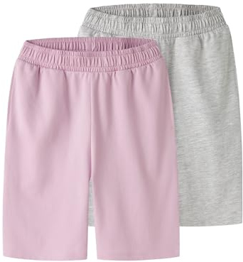 TWO SOON Kurze Sporthose Jungen und Mädchen - Bequeme Baumwoll Joggingshorts im Regular Fit mit praktischen Seitentaschen für Sport, Freizeit und den Alltag